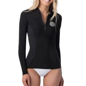 🌊 Ripcurl G-Bomb 1mm Front Quarter Half Zip Jacket wetsuit neoprene spring suit